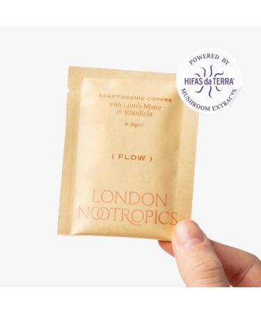 Caf aux champignons London Nootropics Flow | Caf adaptog ne l hydne h risson et l orpin rose | 12 sachets - Buy Online on GoSupps.com