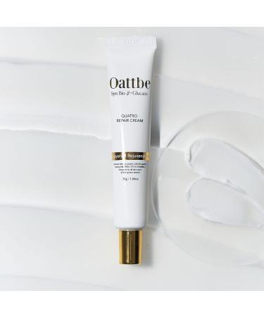 Oattbe Quatro Repair Cream - Advanced Anti-Aging Moisturizer with Squalane PDRN EGF & Ceramide NP - Hydrates Firms and Rejuvenates Skin - Suitable for All Skin Types - 1.07 oz