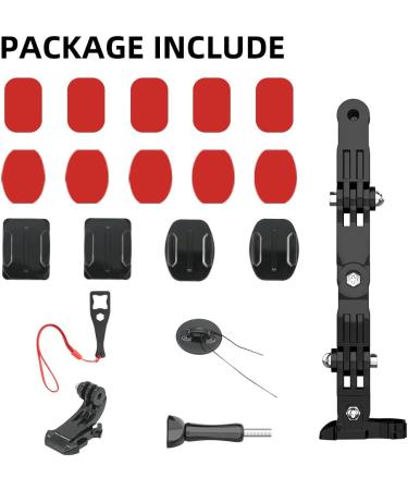 Buy SureWo Helmet Bracket for GoPro Hero 12/10/9/8/7 & Action Cameras - Schwarz | Universal Mount for Apeman Crosstour Akaso Victure Coooau Campark DJI OSMO - Buy Online on GoSupps.com