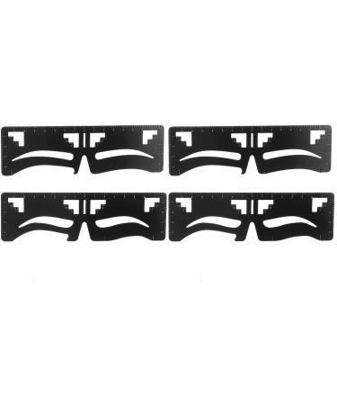 FRCOLOR FRCOLOR 4 pcs Reusable Eyebrow Ruler Shaper Eyebrow Shaper Supply Ruler Eyebrow Drawing