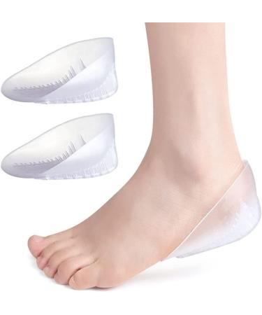 Buy Shoe Heel Cushion Pads for Plantar Fasciitis & Heel Blister Prevention - SEBS Shock Absorption Transparent & Breathable Lift - Small Size - Buy Online on GoSupps.com