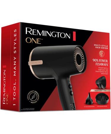Remington One Ionic Hair Dryer: Fast Drying Less Frizz | Includes Diffuser & Concentrator - Buy Online on GoSupps.com