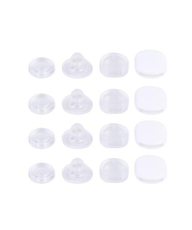 Milisten 100pcs Clip on Earring Cushions Helix Earring Silicone Earrings Earring Cushion for Clip on Earrings Silicone Earring Pad Spiral Earrings Pain-Proof Ear Pad Pain Pain Pad Screw Picture 1