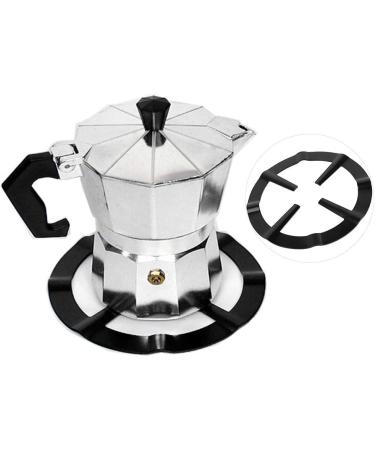 Coffee Pot Shelf Stainless Iron Black Moka Coffee Pot Shelf Round Stove Support Rack Kitchen Tools - Buy Online on GoSupps.com