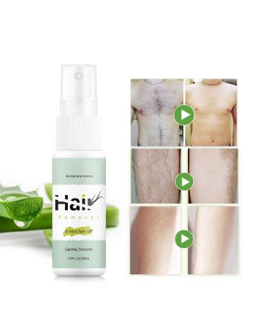 Hair Removal Spray - Mild & Painless Facial & Body Hair Remover for Women & Men | 30ml Depilatory Cream for Underarm Arms Legs & Bikini Areas - Buy Online on GoSupps.com