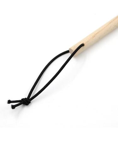 Heavy Duty Edition Fly Swatter - Long Wooden Handle Leather Insect Swatter - Smooth Surface - Helps Women with Long Handle - Practical - Buy Online on GoSupps.com