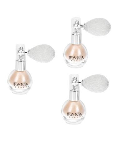 TEHAUX 3 Pcs Spray Glitter Glass Sprayer Glitter Powder Sprayer Highlight Powder Bottle Face Powder Body Ivoryx3pcs 7x5.5cmx3pcs