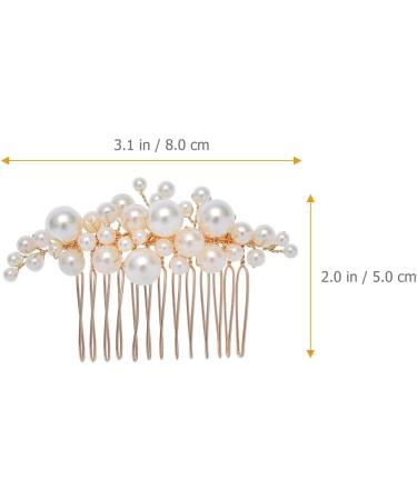 FRCOLOR Pearl Hair Pins Bride Wedding Hair Accessories Set Pearl Hair Insert Hair Side Comb for Women Pearl Bobby Pins - Buy Online on GoSupps.com