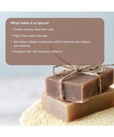 100% Natural Handmade Organic Coffee Soap - Exfoliating & Revitalizing Bath Bar | Luxury Skin Care Rich in Antioxidants | 4.2 Oz - Buy Online on GoSupps.com