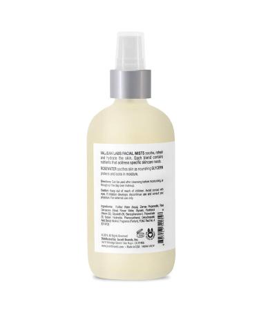 VALJEAN LABS Face Mist Calm - Hydrating Rosewater + Glycerin | Soothes & Evens Complexion | Paraben & Cruelty Free | 8 oz Made in USA - Buy Online on GoSupps.com
