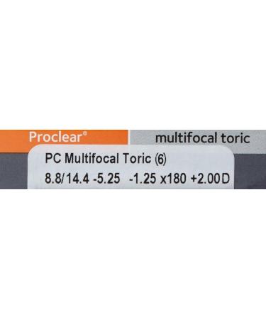 Buy Proclear Multifocal Toric XR Monthly Soft Lenses - D-Profile 6 Pack BC 8.80 mm DIA 14.40 ADD MED -5.25 Diopters | International Shipping Available - Buy Online on GoSupps.com