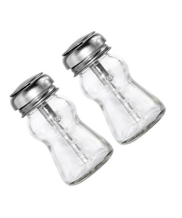 WOONEKY WOONEKY 60ml Glass Nail Polish Remover Bottle with Refillable Handmade Pump