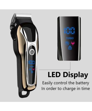 Professional Hair Clippers for Men - Electric Trimmer with LCD Display | Ultimate Hair Clipper Set for Precision Grooming - Buy Online on GoSupps.com