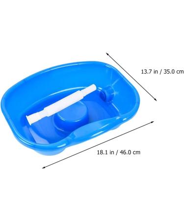 ToddMomy Shampoo Basin for Bed Hair Washing | Retractable Hose & Plastic Compartment - Ideal for Disabled Pregnant Women Seniors & Kids - Blue - Buy Online on GoSupps.com