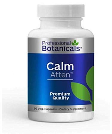 Professional Botanicals Calm Attention - Natural Attention and Mood Support, Rosemary, Vitamin B6, Gotu Kola, Focus, Relaxation, and Concentration Aid - 60 Veg Capsules