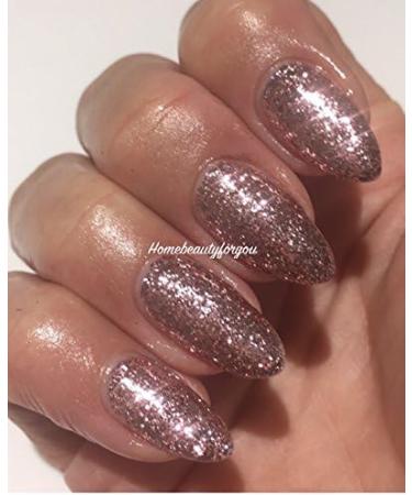 Bluesk Pink Glitter Rose Mist Light Nail Gel Polish KS4049 UV LED Soak Off - Buy Online on GoSupps.com