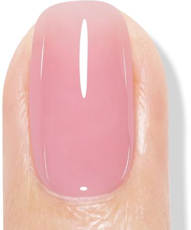 AILLSA Pink Gel Nail Polish - Nude Gel Polish Sheer Pink Jelly Gel Nail Polish Soak Off U V Gel Nail Polish Neutral Nail Polish Gel for Nail Art French Manicure at Home Day Gifts 0.51 Fl Oz GB49 A33sheer Pink - Buy Online on GoSupps.com