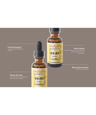 3rd Rock Essentials Vitamins D3 K2 | Chelated Liquid Vitamin Supplement Drops | Vitamin D3 | Vitamin K2 | Support Calcium Absorption Strong Bones Healthy Heart | Vegan | Gluten Free | 1 Fl Oz - Buy Online on GoSupps.com
