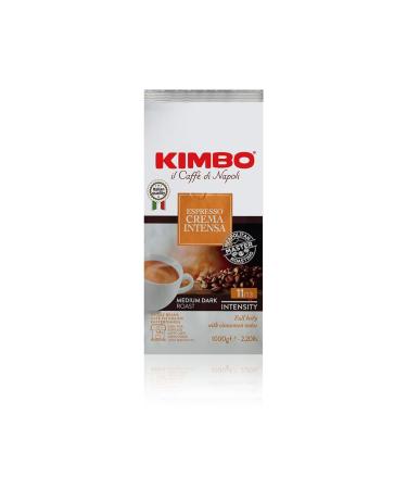 Kimbo Crema Intensa Whole Coffee Beans Medium Roast 1kg Bag 1 x 1kg