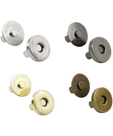 Magnetic Button Clasps 40 Sets (18mm, 4 Colors) for Sewing Craft Purses Bags Clothes Leather - Buy Online on GoSupps.com