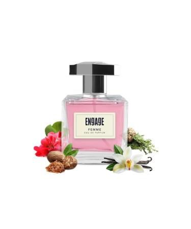 Enga'ge Femme Eau De Parfum for Women Citrus and Floral Fragrance Scent Skin Friendly Perfume for Women 100ml.
