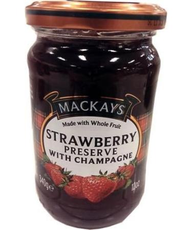  Mackays Mackays Strawberry with Champagne Marmalade Glass 340g (strawberries with champagne) - Buy Online on GoSupps.com