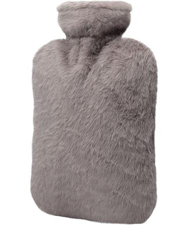 BICAREE 2L PVC Hot Water Bottle with Cover for Neck, Shoulder, Hand, and Feet Pain Relief - Grey | Hot & Cold Therapy for Menstrual Cramps - Buy Online on GoSupps.com