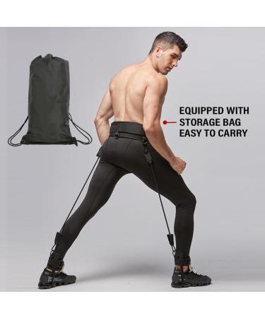 Vertical Jump Trainer Set - Leg Strength Resistance Bands for Agility & Speed | Ideal for Basketball Football Volleyball MMA Yoga - Buy Online on GoSupps.com
