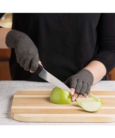 Buy Arthritis Compression Gloves for Pain Relief | Warmth & Support for Hands & Fingers - Gray Large - Buy Online on GoSupps.com