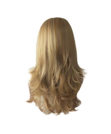 Wig Ladies Long Hair Gold Women Long Wavy Cosplay Synthetic Brazilian Curly Hair 60s 50s 80s 70s