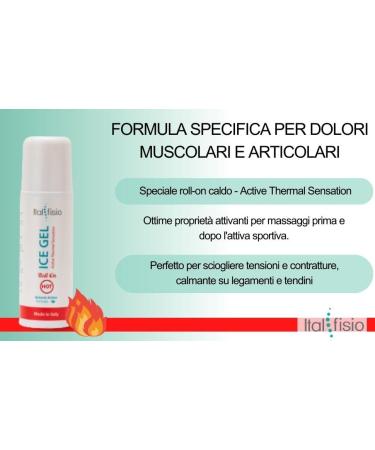 ICE GEL HOT - Sensation Thermique Active - Roll-On Chauffant Musculaire Massage Sportif Effet Chaud Calmant 100 ml - Buy Online on GoSupps.com