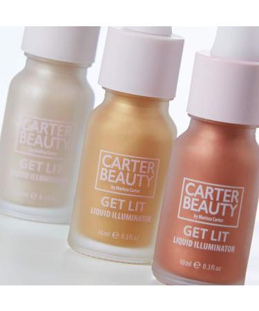 Carter Beauty Get Lit Liquid Illuminator - Vegan Rose Gold Highlighter, 0.3 oz - Buy Online on GoSupps.com
