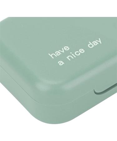 Buy Green Contact Lens Storage Container with Silicone and Mirror | Safe & Compact Contact Lens Etui - Buy Online on GoSupps.com