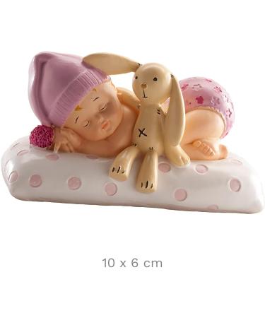 Dekora Baptism Decoration | Adorable Cake Decor for Baby Girl with Teddy Bear - Shop Internationally - Buy Online on GoSupps.com
