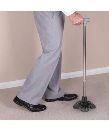 rumoe Non-Slip Four-Base Cane Tip Self-Standing Four-Base 4- Replacement Foot for Cane Four-Legged Cane Foot Cover 4 PCS - Buy Online on GoSupps.com