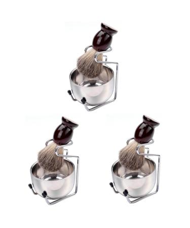 Minkissy 9 StK mustache brush beard razor brush men beard brush facial brush facial brushes Small beard razor brush men's hair brush.