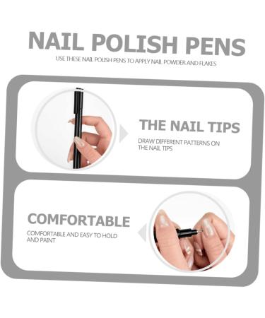 FRCOLOR Nail Pen barniz de gel para u as nail tools gel nail polish gel nail tool nail drawing pen nail art tips builder pen Manicure Art Painting Pens Manicure Drawing Tool Manicure Pen 14X1X1CM Black - Buy Online on GoSupps.com