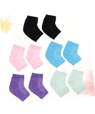 DOITOOL 5 Pairs Gel Socks Moisturizing Heel Soft Ventilate Heel Socks Foot Care Socks Anti Crack Heel Socks Moisturizing Socks Anti-Crack Socks Men and Women Breathable Facial Mask - Buy Online on GoSupps.com