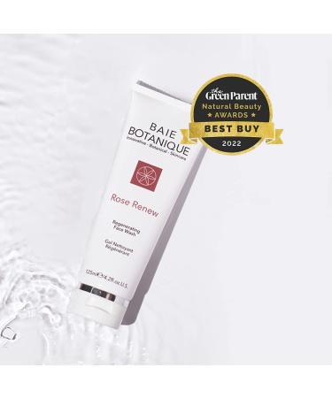Baie Botanique Rose Renew | Organic Non-Toxic Face Wash | Rose Water & Aloe Vera | Vegan & Paraben Free | Sensitive Skin Safe | 125ml - Buy Online on GoSupps.com