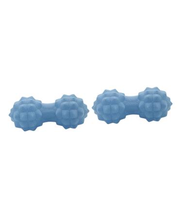 Gleavi 2 pieces full -body massage device Yogar roll Massage roller fascia roll silicone massage peanut roller foot massage ball yogaBall set tool scrollrad fitness hockey racket manual