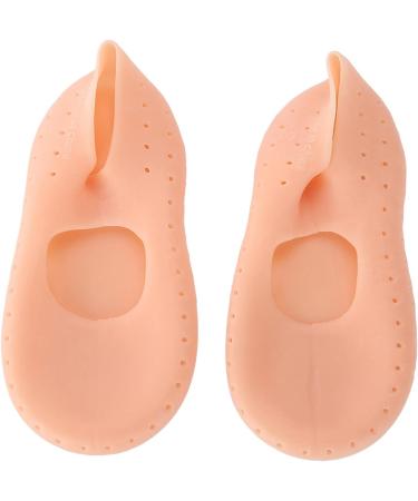 Silicone Socks Gel Moisturizing Socks Foot Anti-Cracking Protector Foot Care Tool Prevention Socks Relieve Plantar Fasciitis Pain Heel Bone Spur Pain Soften Dead Skin Dry Cracked Yellowish Pink M - Buy Online on GoSupps.com