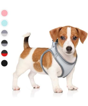 Buy Heele Adjustable Dog Harness for Small & Medium Dogs - Soft Mesh Reflective Breathable - Perfect for Comfortable Walks - 1 Pack (Gray) - Buy Online on GoSupps.com