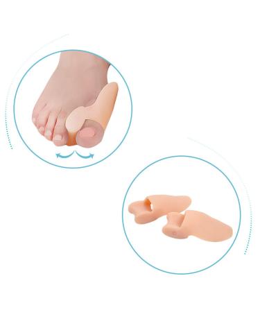 MICPANG Bunion Corrector - Gel Silicone Pads Splint for Bunion Relief - Big Toe Separator Cushion - Peach (3 Pairs) - Buy Online on GoSupps.com