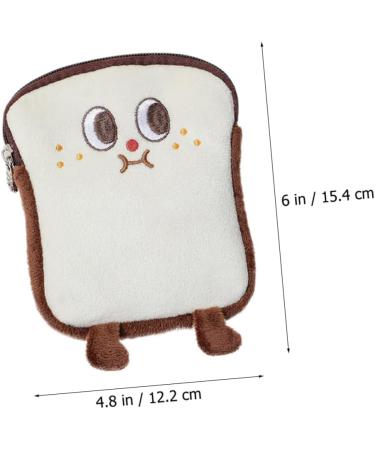 Healifty 2pcs Fluffy Menstrual Coin & Tampon Holder Pouch Brown - Multi-function Mini Storage Bag with Zipper for Menstruation - Convenient & Wear-resistant - Buy Online on GoSupps.com
