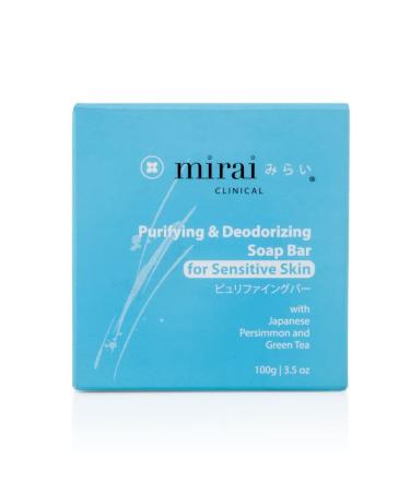 Mirai Clinical Persimmon Body Soap Bar | Japanese Green Tea Extract Deodorant for Men & Women - Buy Online on GoSupps.com