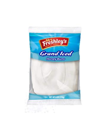 Mrs. Freshley's Grand White Iced Honey Buns  Individually Packaged  6 oz.  Pack of 12 - Buy Online on GoSupps.com