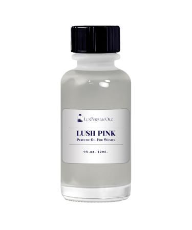 Lush Pink Perfume Oil for Women Fruity Floral Fragrance with Apple Flowers and Vanilla Notes (30 ML (1 Oz.) Boston Bottle)