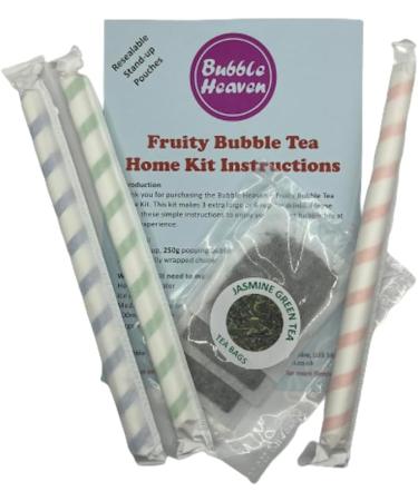 Fruity Strawberry with Mango Popping Bobas Bubble Tea Kit 3 to 6 Drinks Strawberry and Mango - Buy Online on GoSupps.com