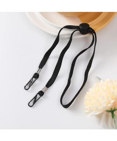 Huhebne 40 Pcs Key Band Holder for Face Masks & Glasses - Anti-Losing Neck Strap for Unisex Women Men & Children - Black - Buy Online on GoSupps.com