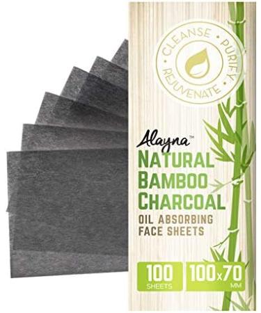 Natural Bamboo Charcoal Oil Blotting Sheets (3 PK) - 100 Pcs Organic Beauty Blotters for Face - Oil Absorbing Tissues for Makeup & Skin Care - Buy Online on GoSupps.com